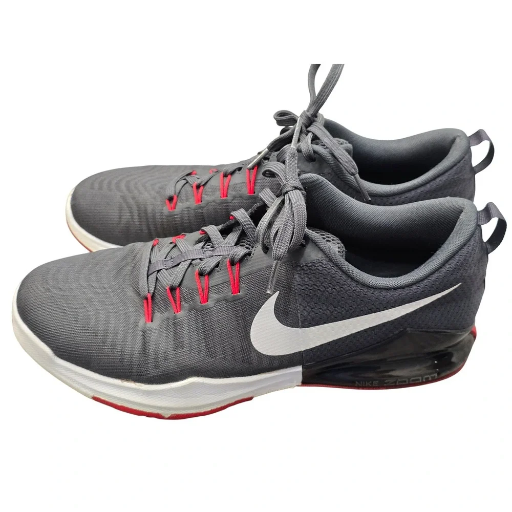 Nike Air Zoom Structure 20 Sz 12 Black Red Running Shoes Athletic Athleisure